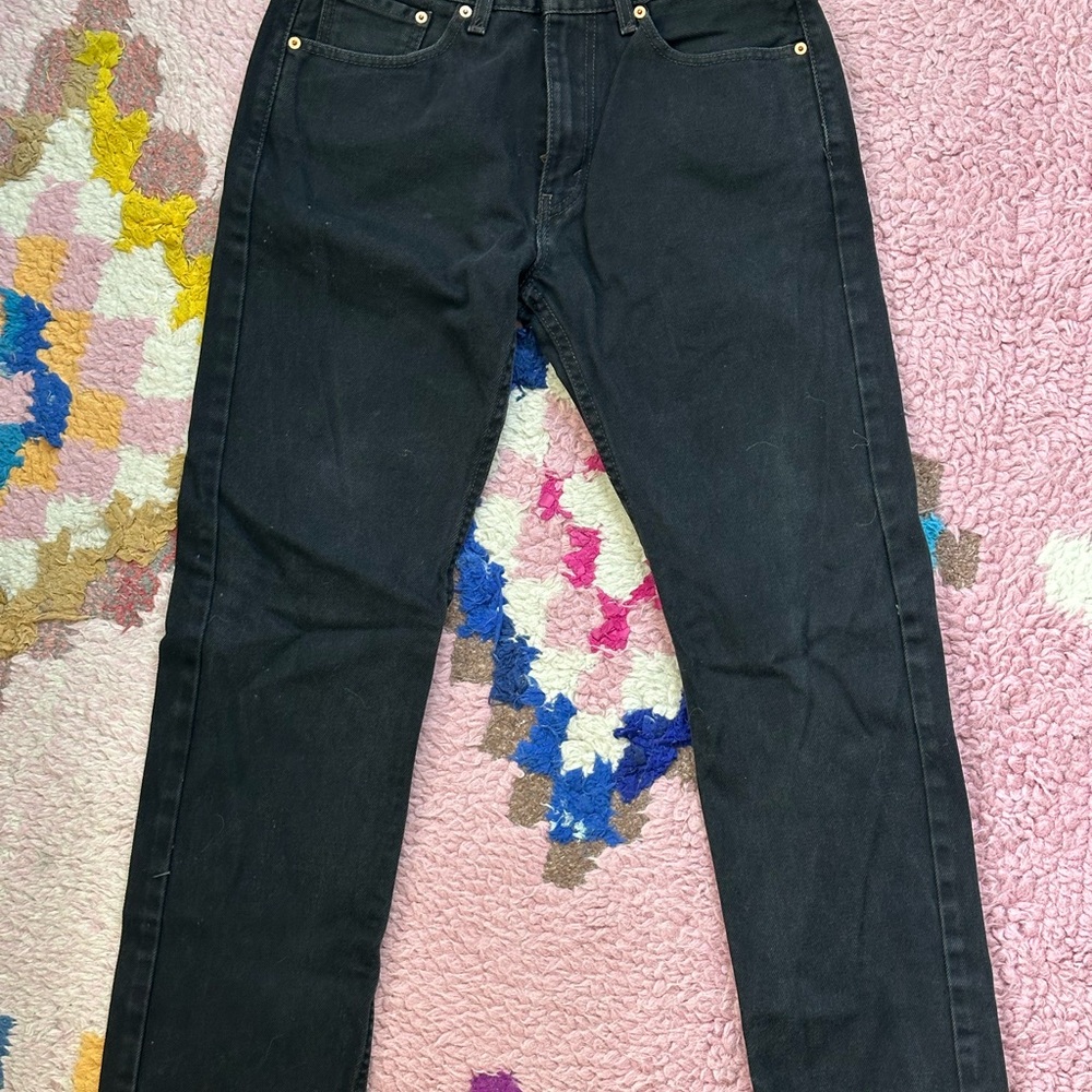 Levi's Black Straight Leg 505 jeans